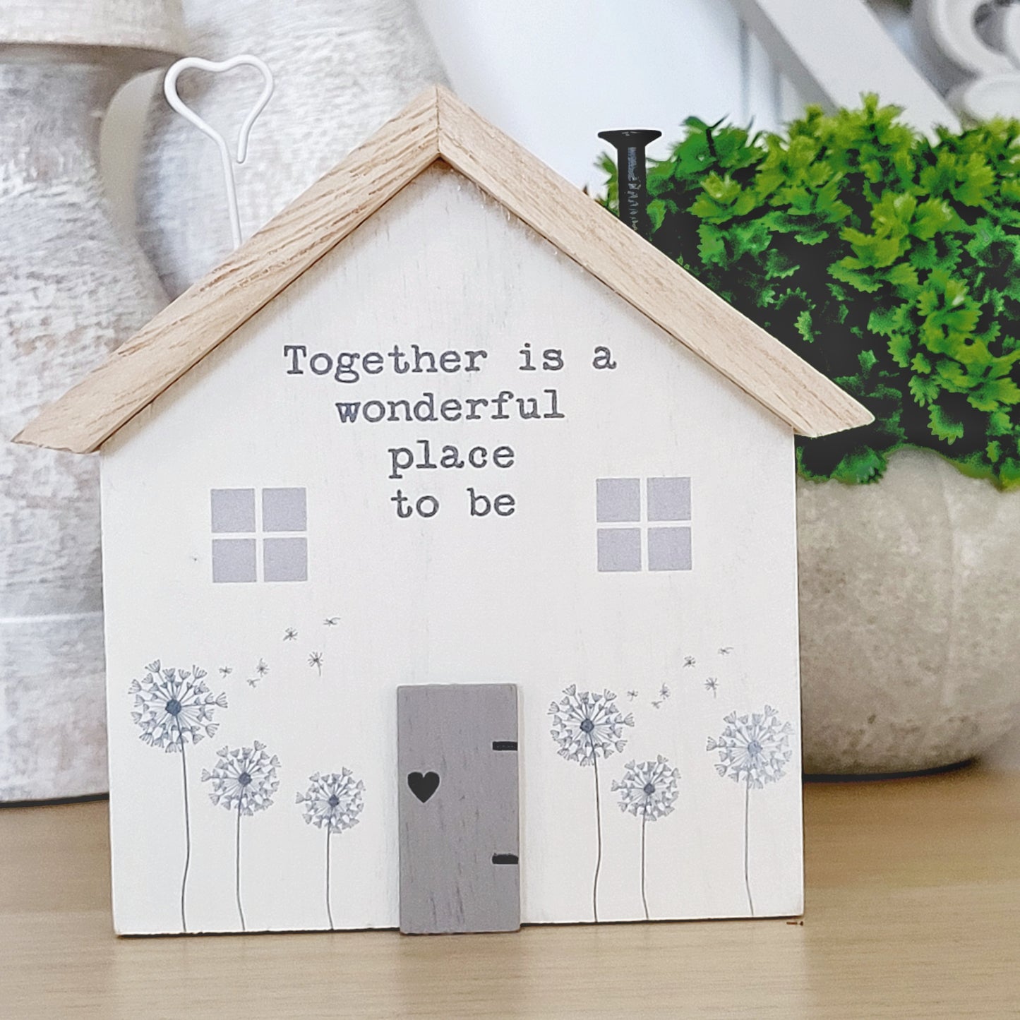Together Wooden House Ornament