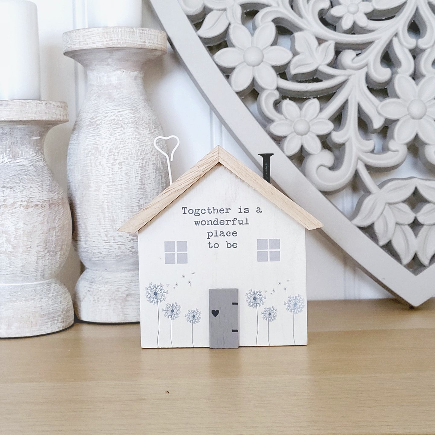 Together Wooden House Ornament