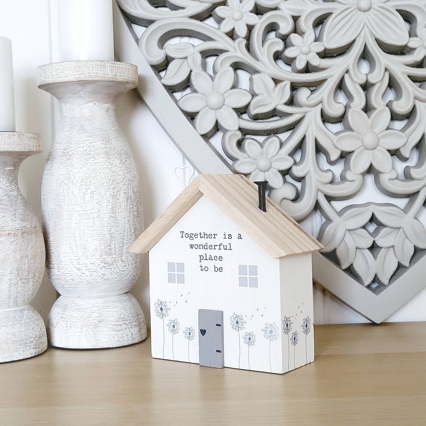 Together Wooden House Ornament