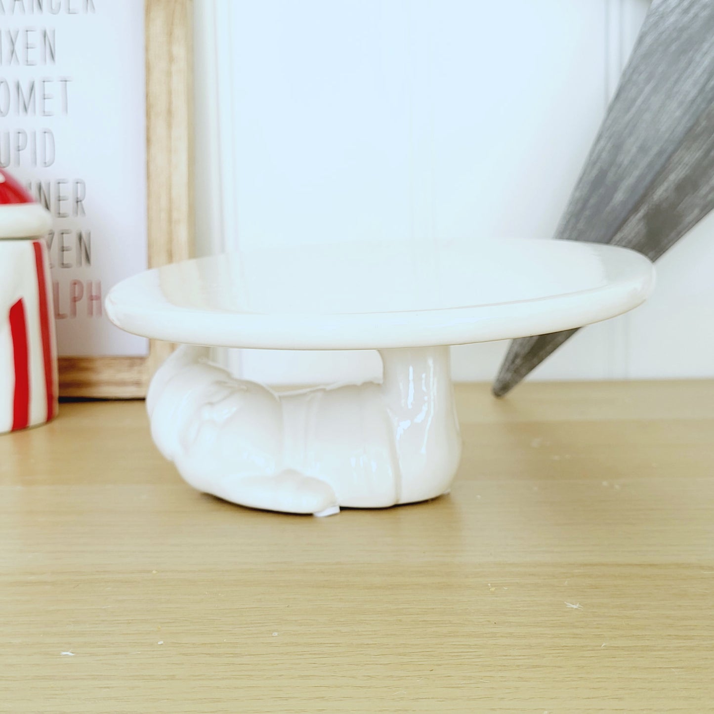 Ceramic Santa Cake Stand