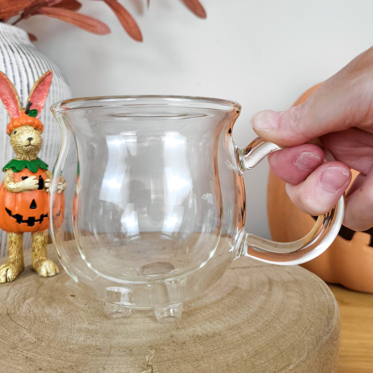 Double Walled Glass Cauldron Mug