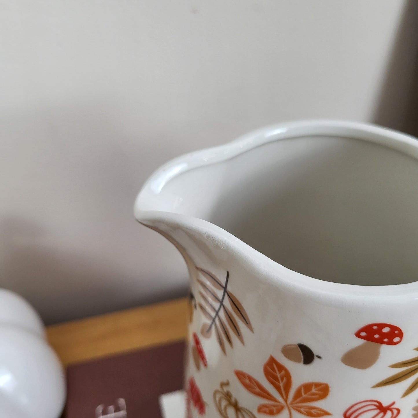 Autumn Pumpkins & Leaves Ceramic Jug