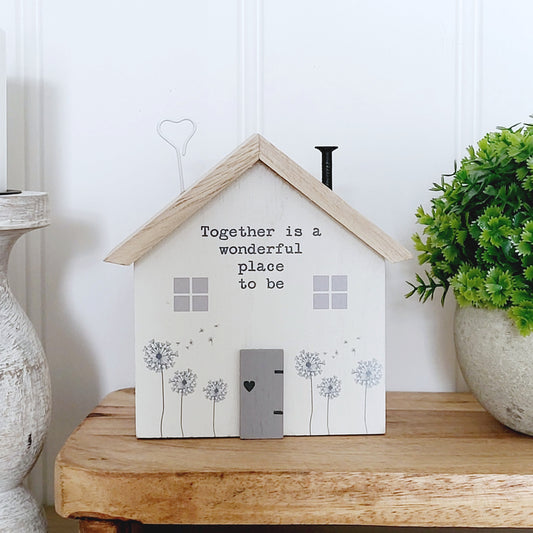Together Wooden House Ornament