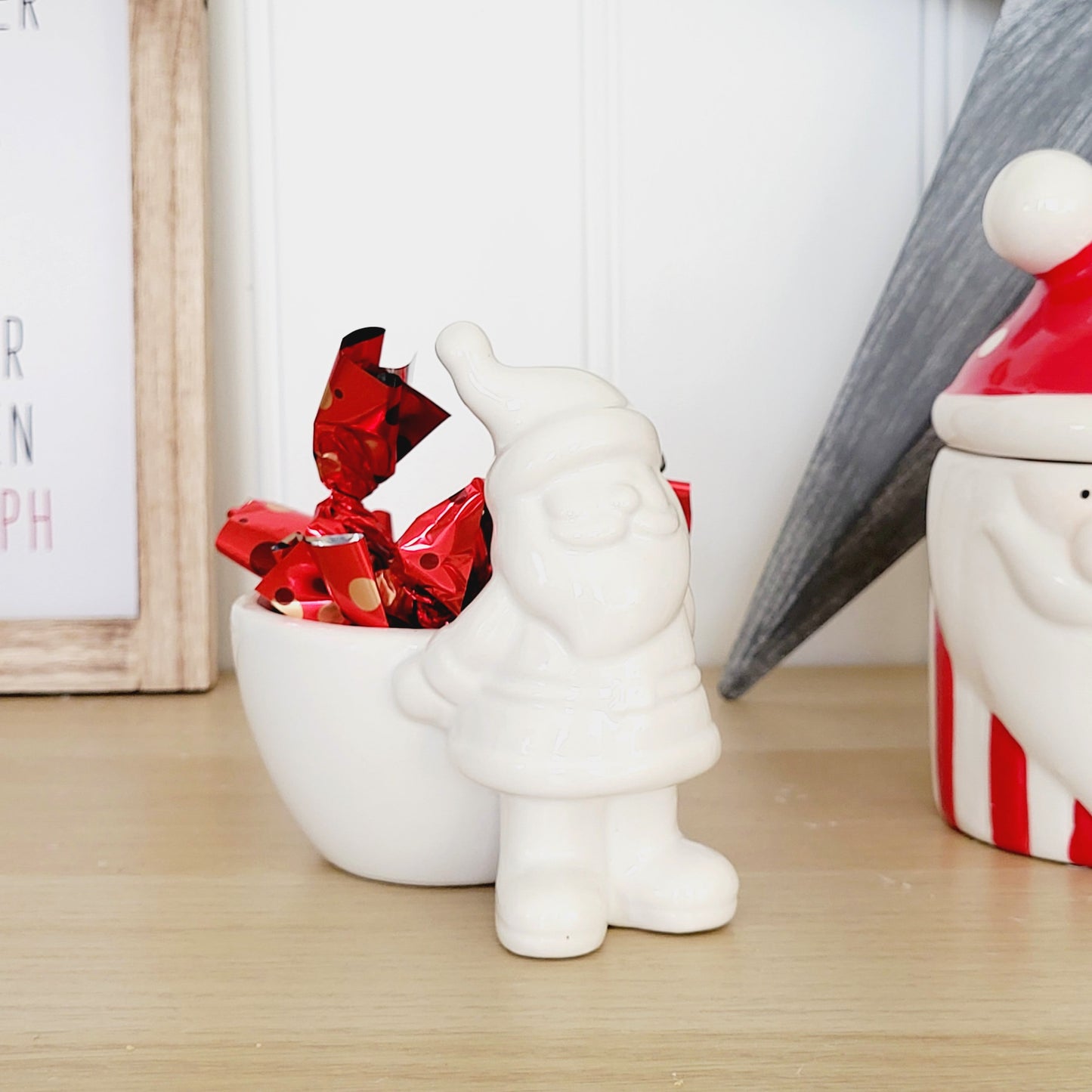 Ceramic Santa Snack Bowl