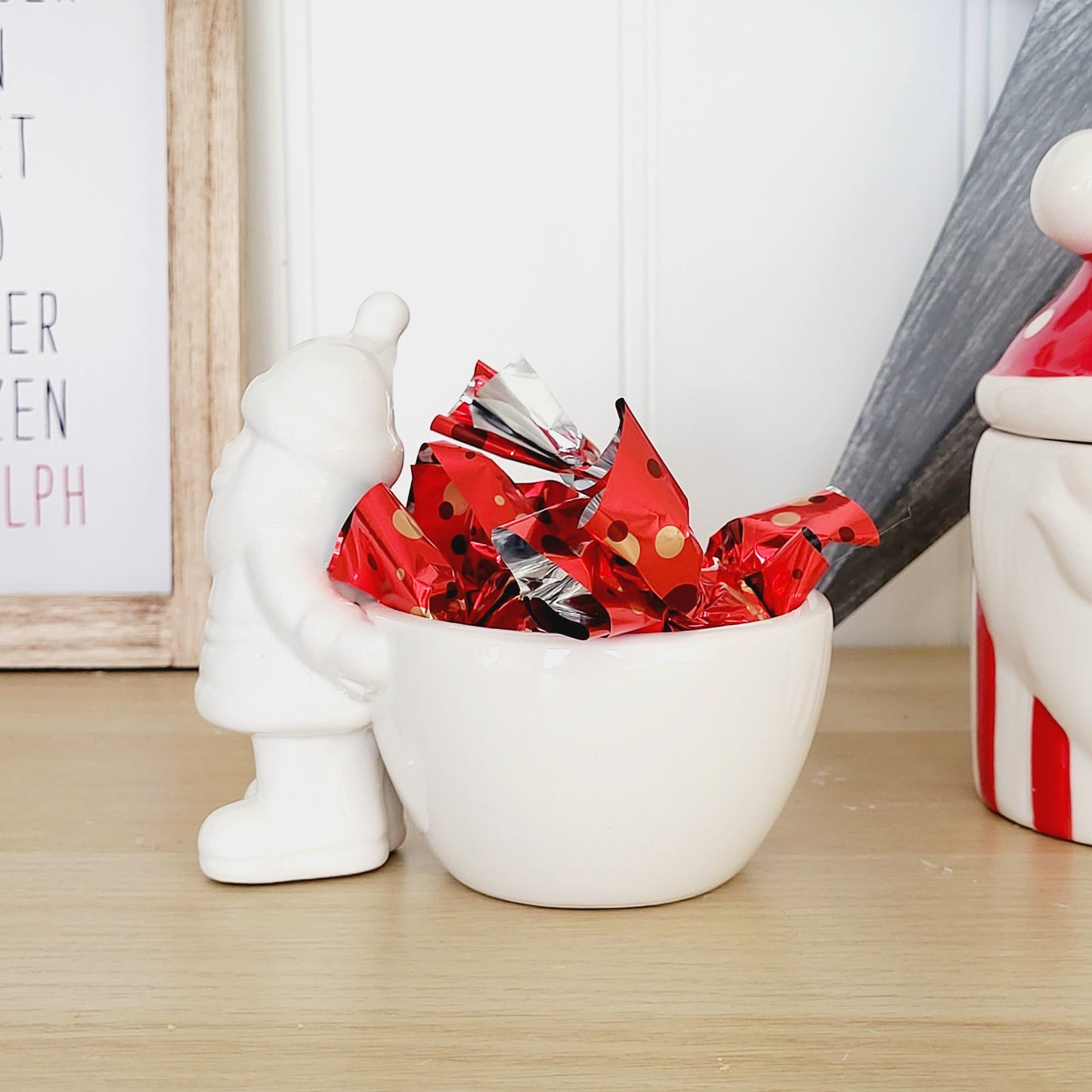 Ceramic Santa Snack Bowl