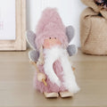 Fluffy Skiing Angel Decorations