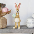 Rabbit Holding Green Egg Ornament