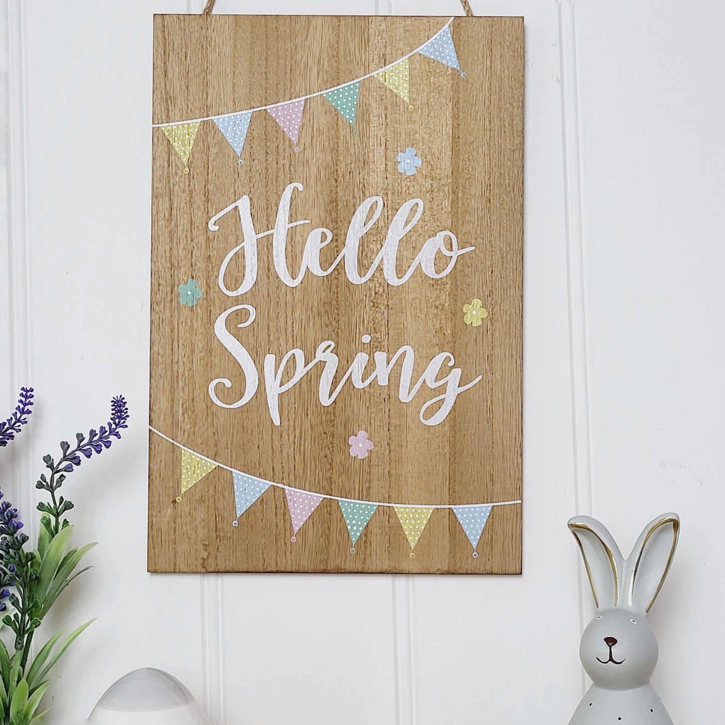 Hello Spring Hanging Sign