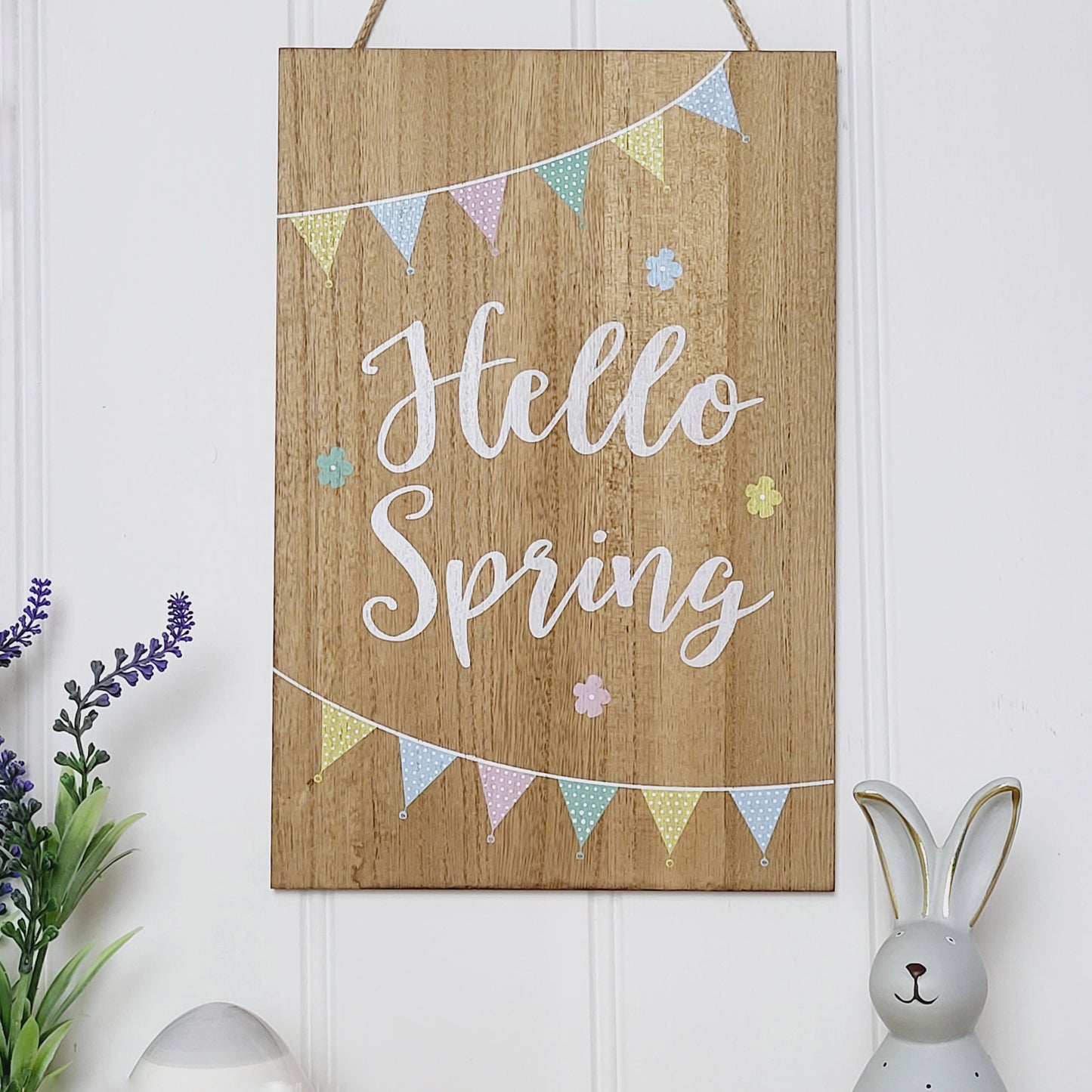 Hello Spring Hanging Sign