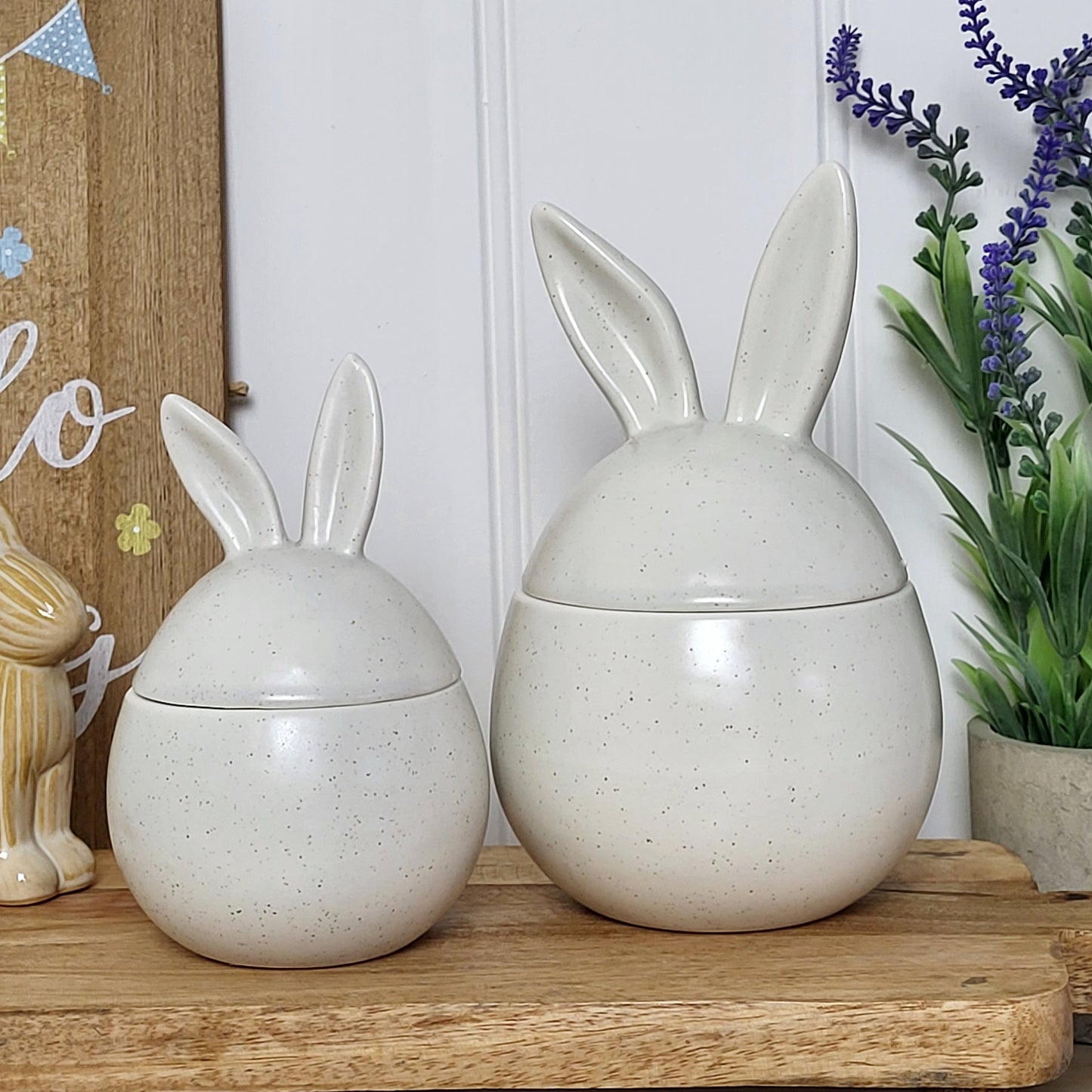 Speckled Bunny Ears Jars