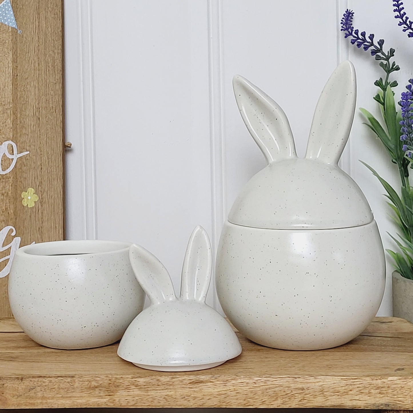 Speckled Bunny Ears Jars