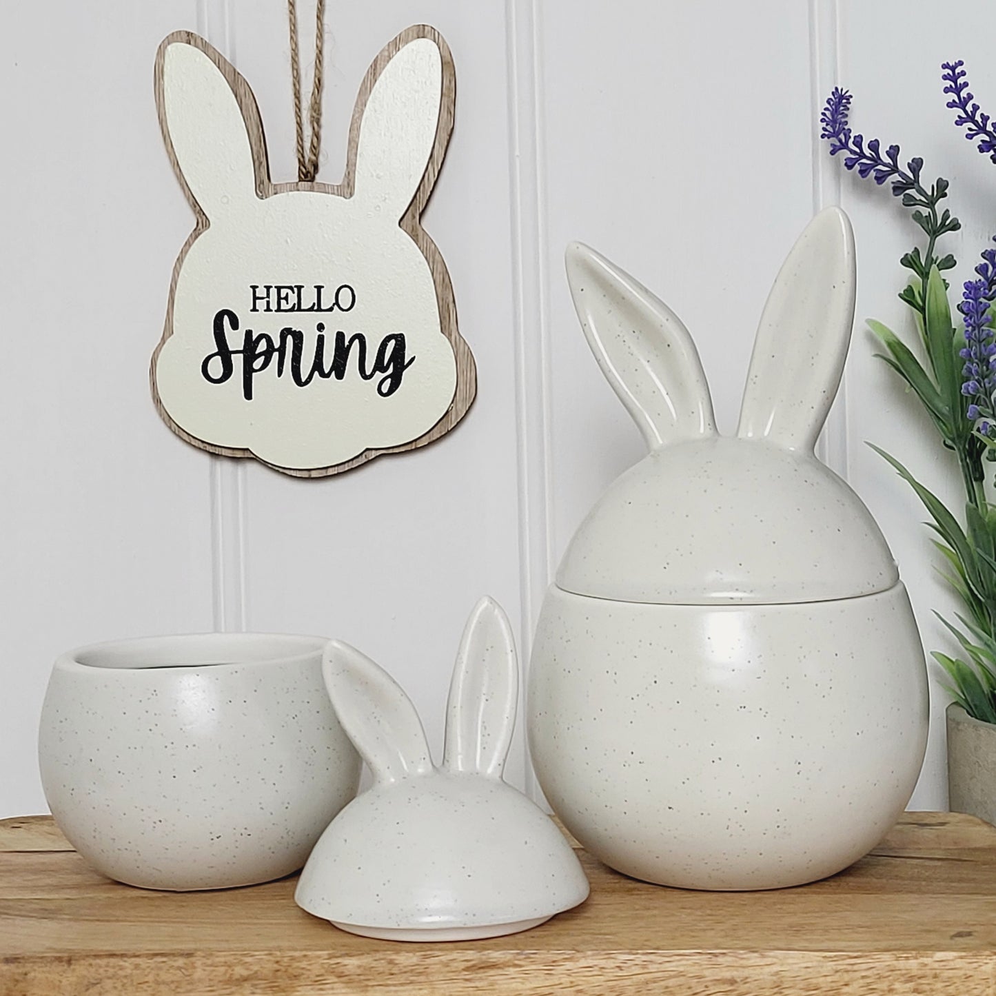 Speckled Bunny Ears Jars