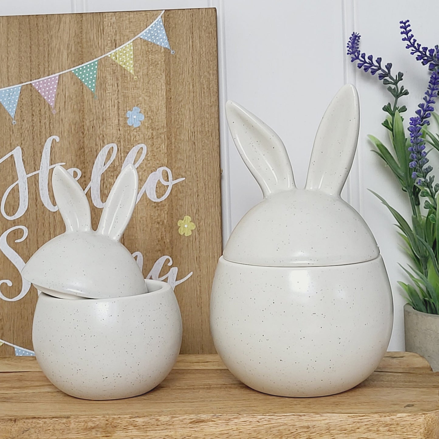 Speckled Bunny Ears Jars