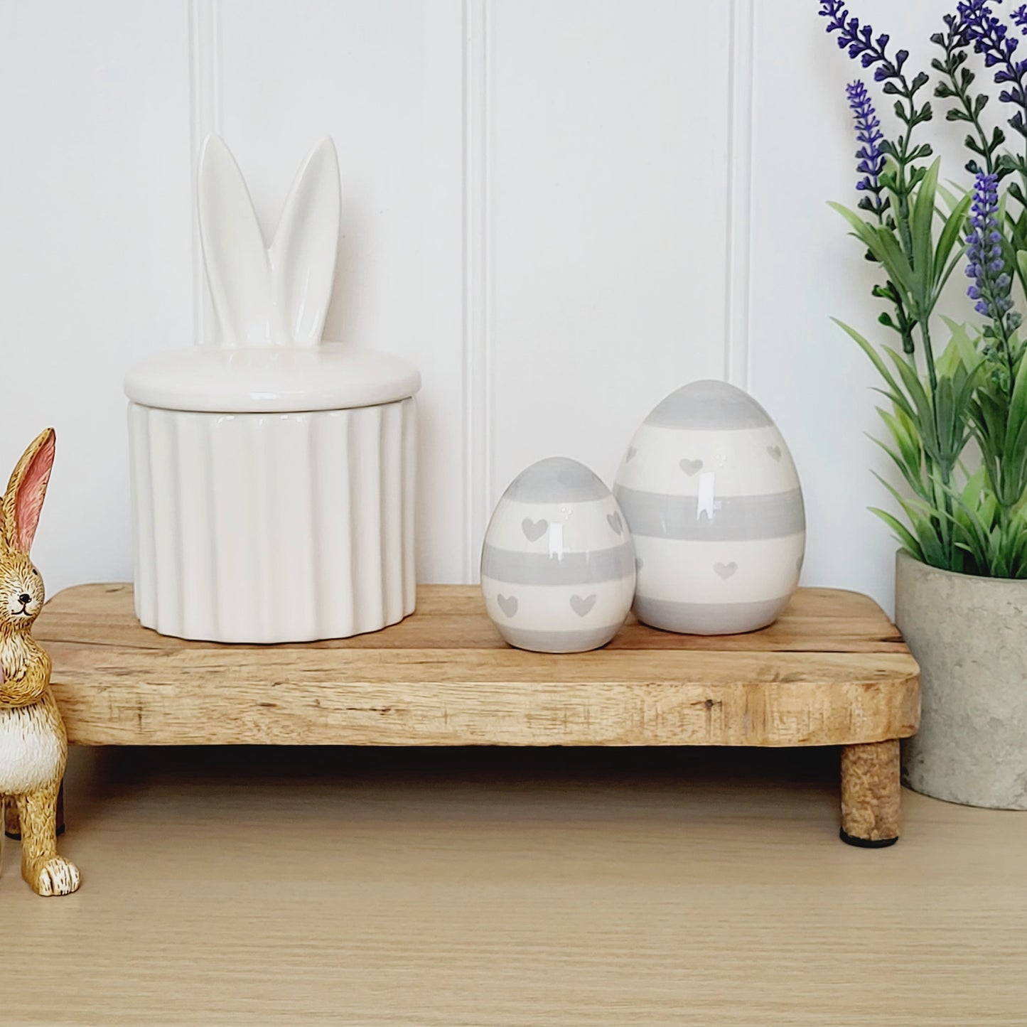 Ceramic Bunny Ears Jar