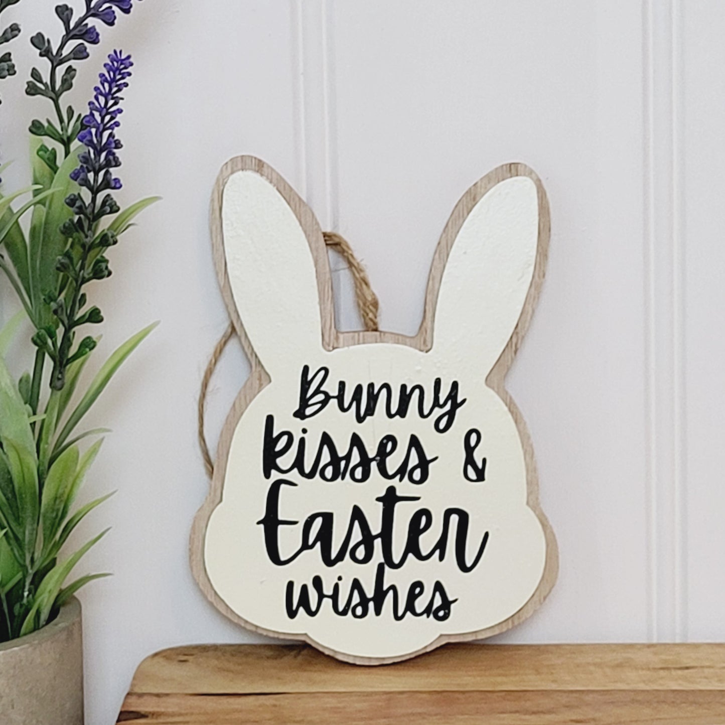 Easter Bunny Wooden Hanging Signs