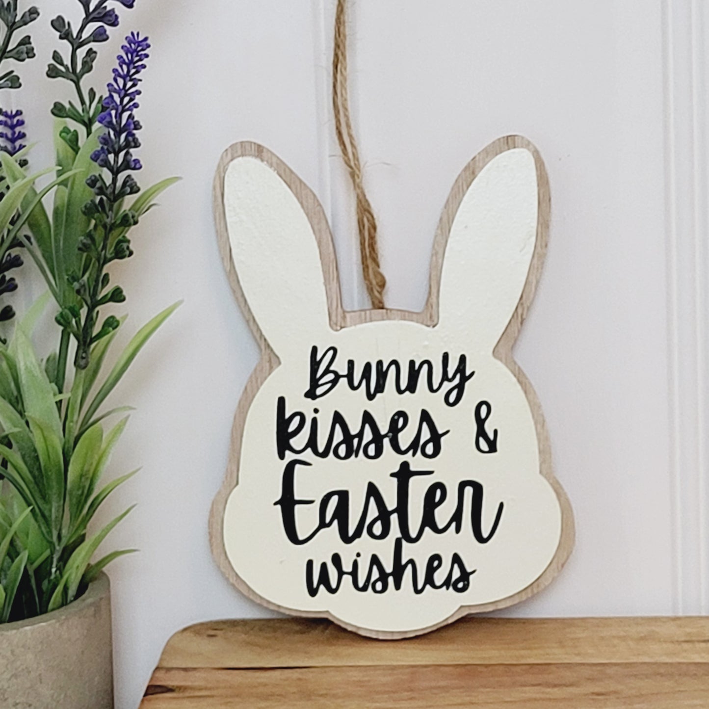 Easter Bunny Wooden Hanging Signs