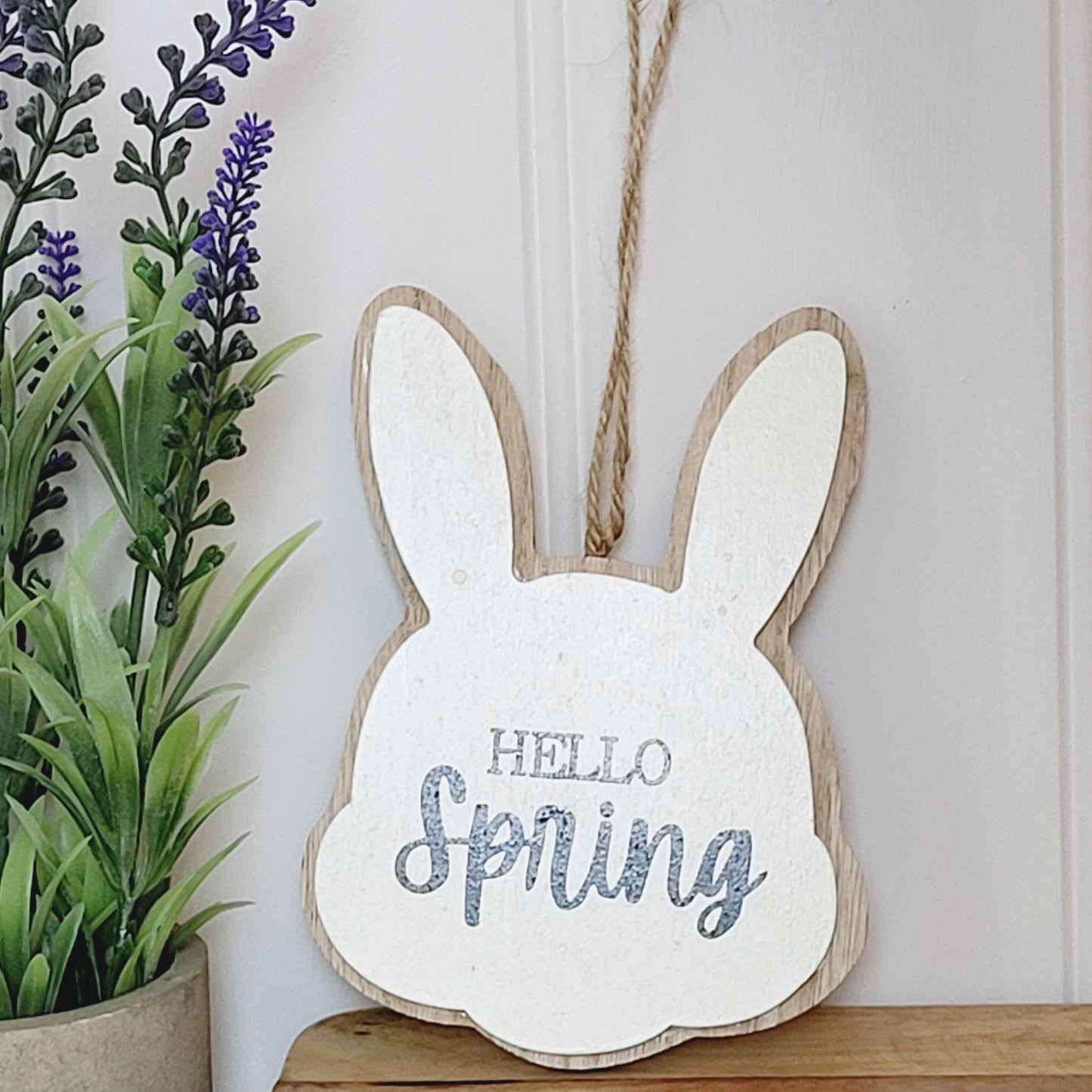 Easter Bunny Wooden Hanging Signs