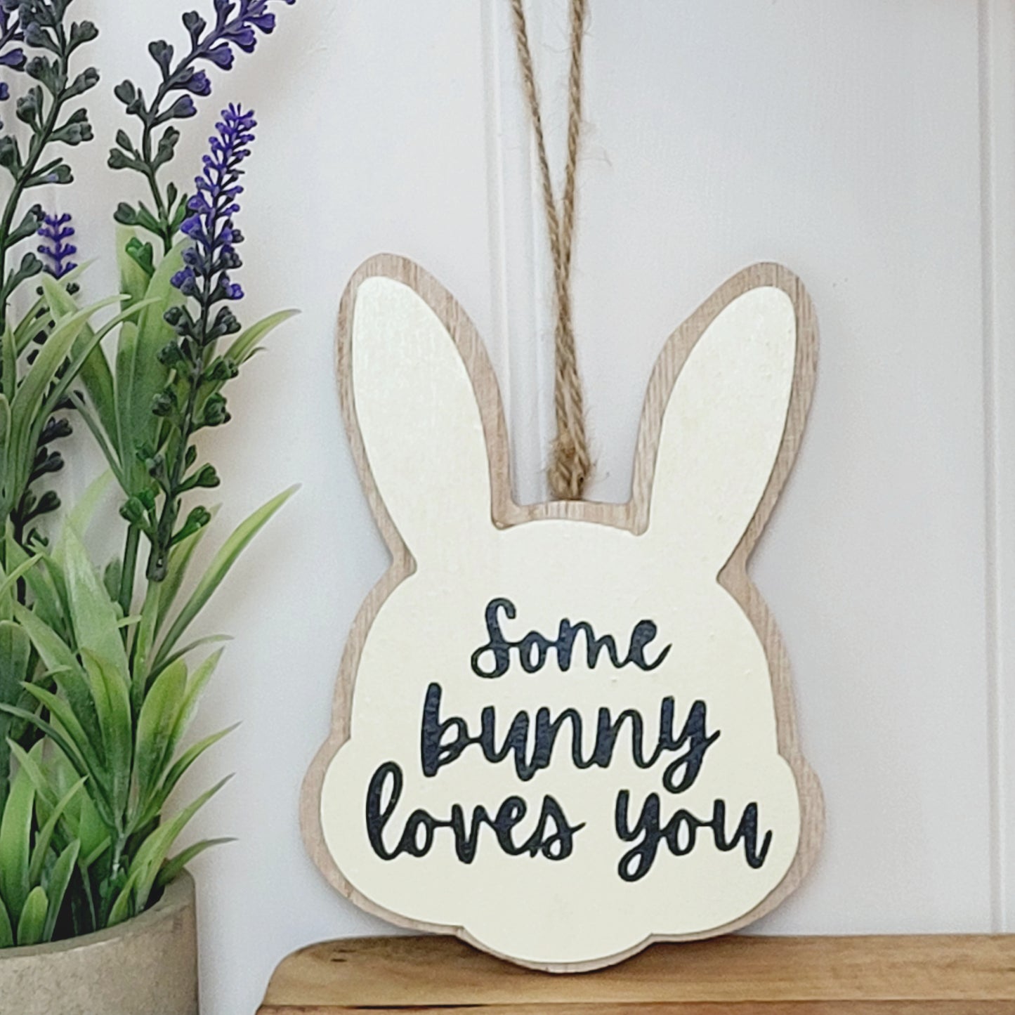 Easter Bunny Wooden Hanging Signs