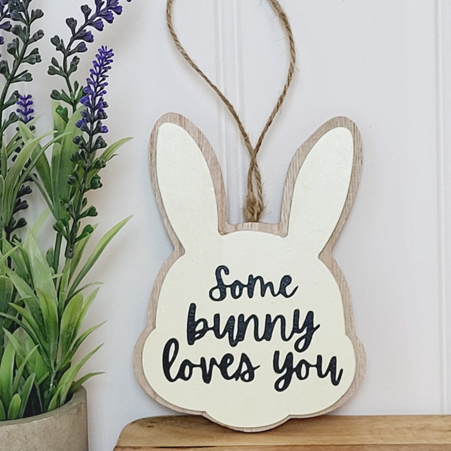 Easter Bunny Wooden Hanging Signs