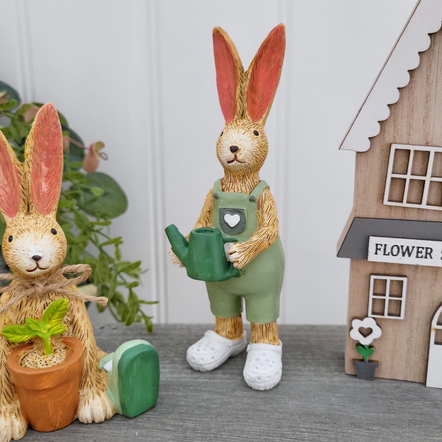 Gardening Rabbit Ornament