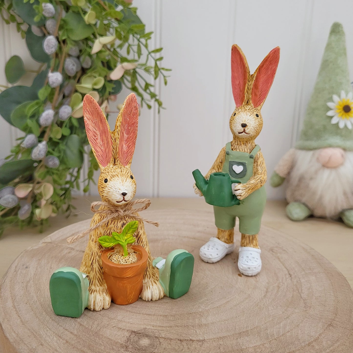 Gardening Rabbit Ornament