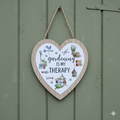 Gardening Is My Therapy Heart Plaque