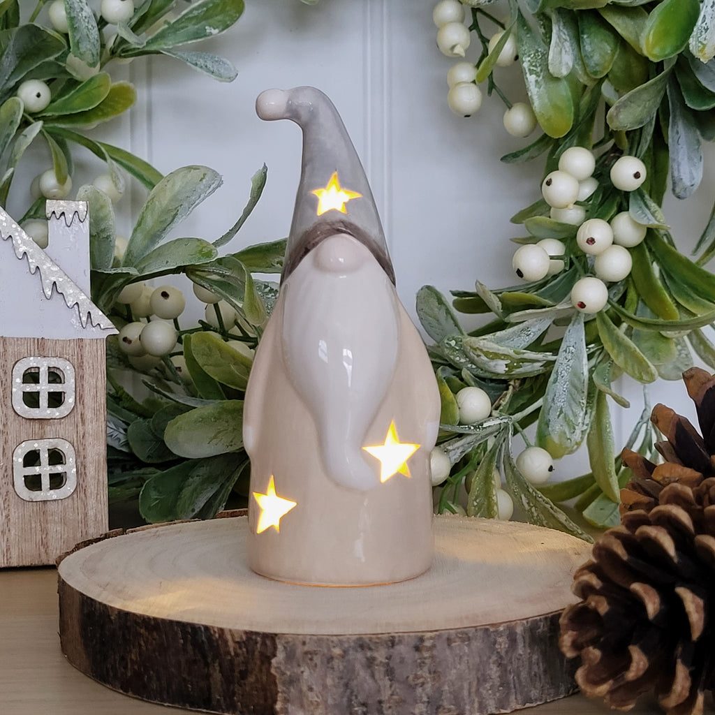 LED Nordic Beige Gonk Ornament