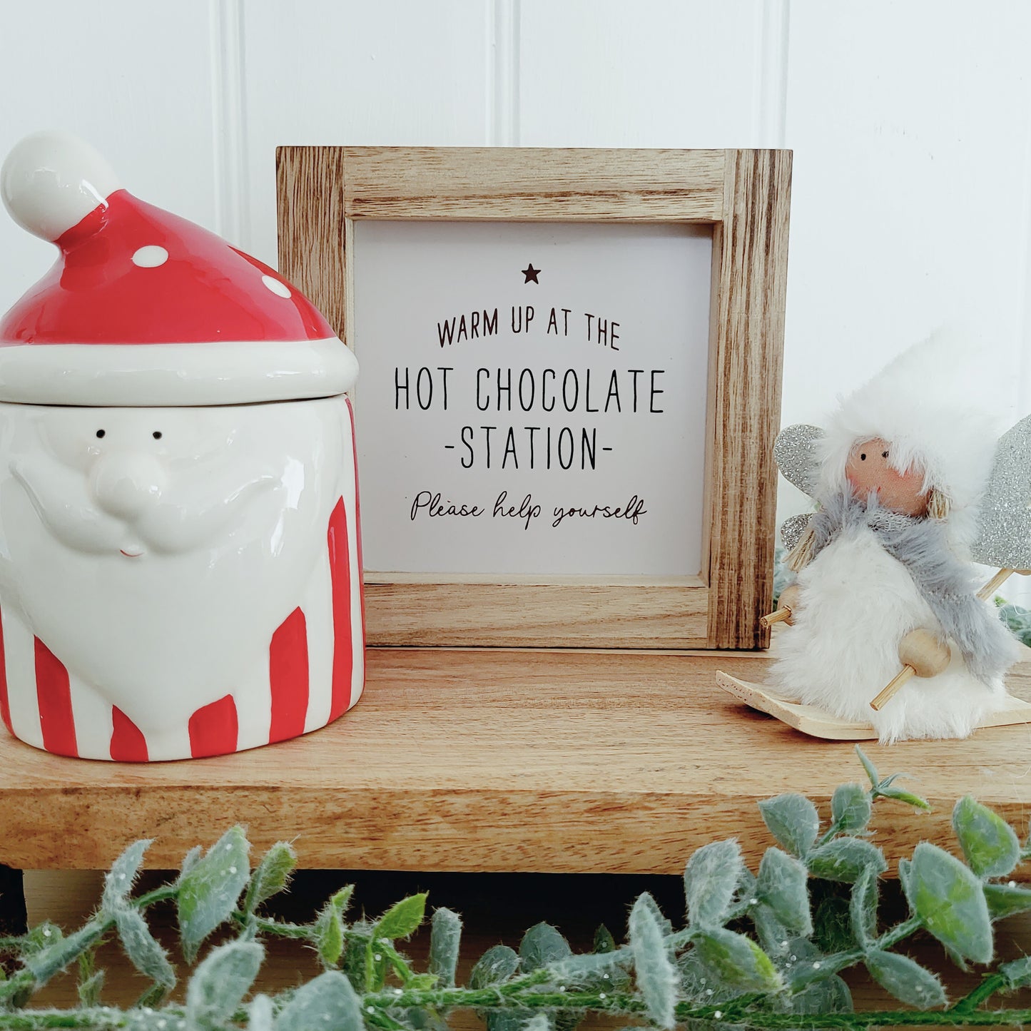 Hot Chocolate Station Wooden Sign