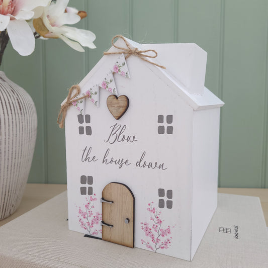 Rose Cottage House Tissue Holder Box