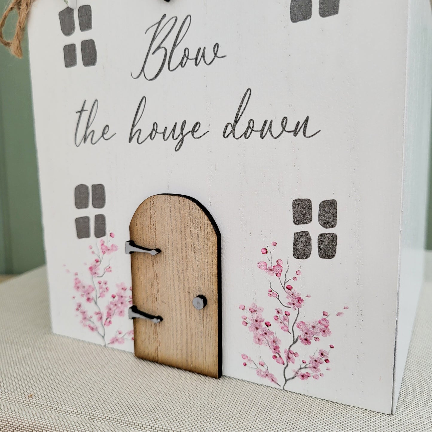 Rose Cottage House Tissue Holder Box