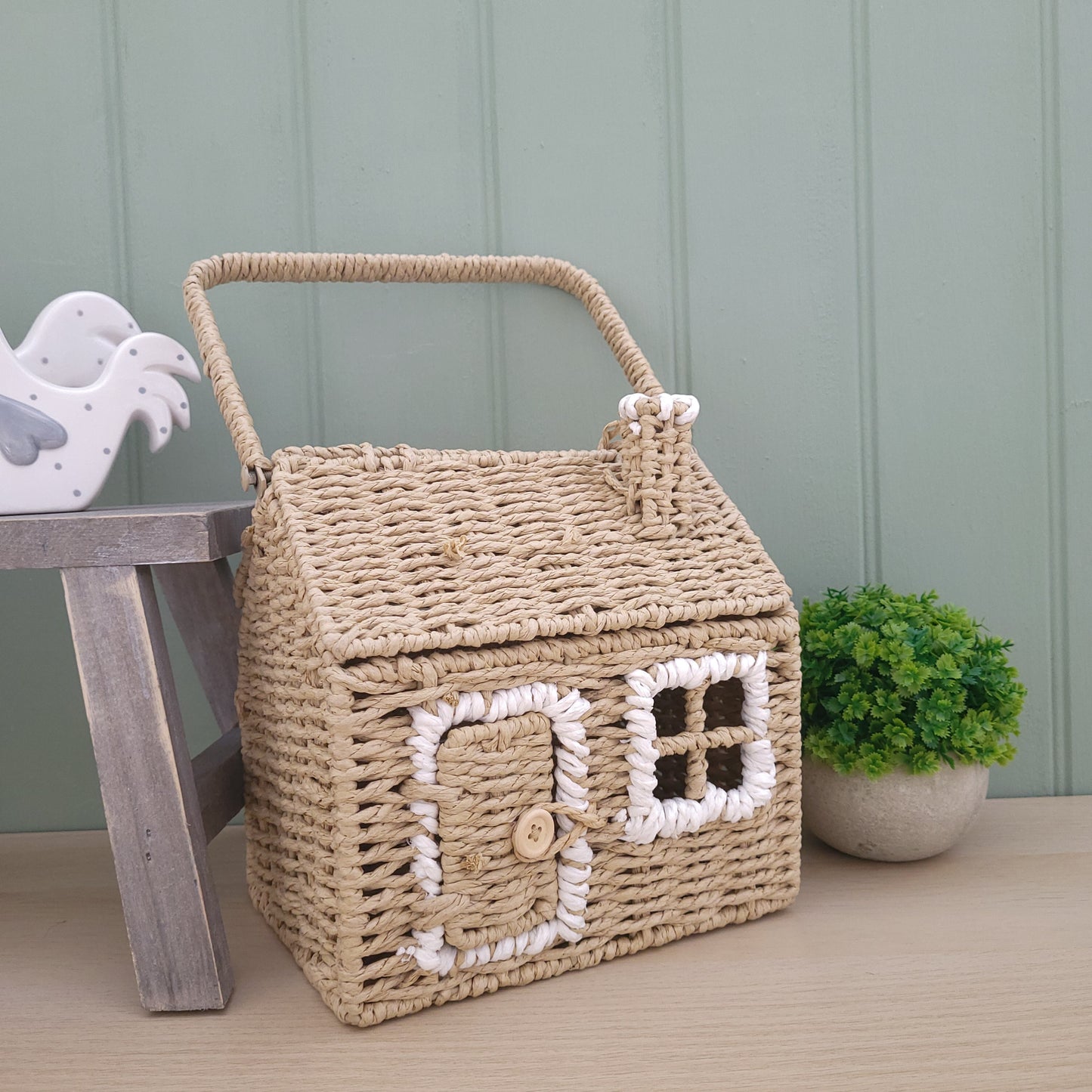 Wicker House Storage Basket