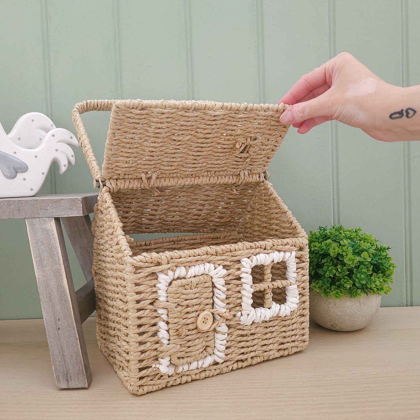 Wicker House Storage Basket