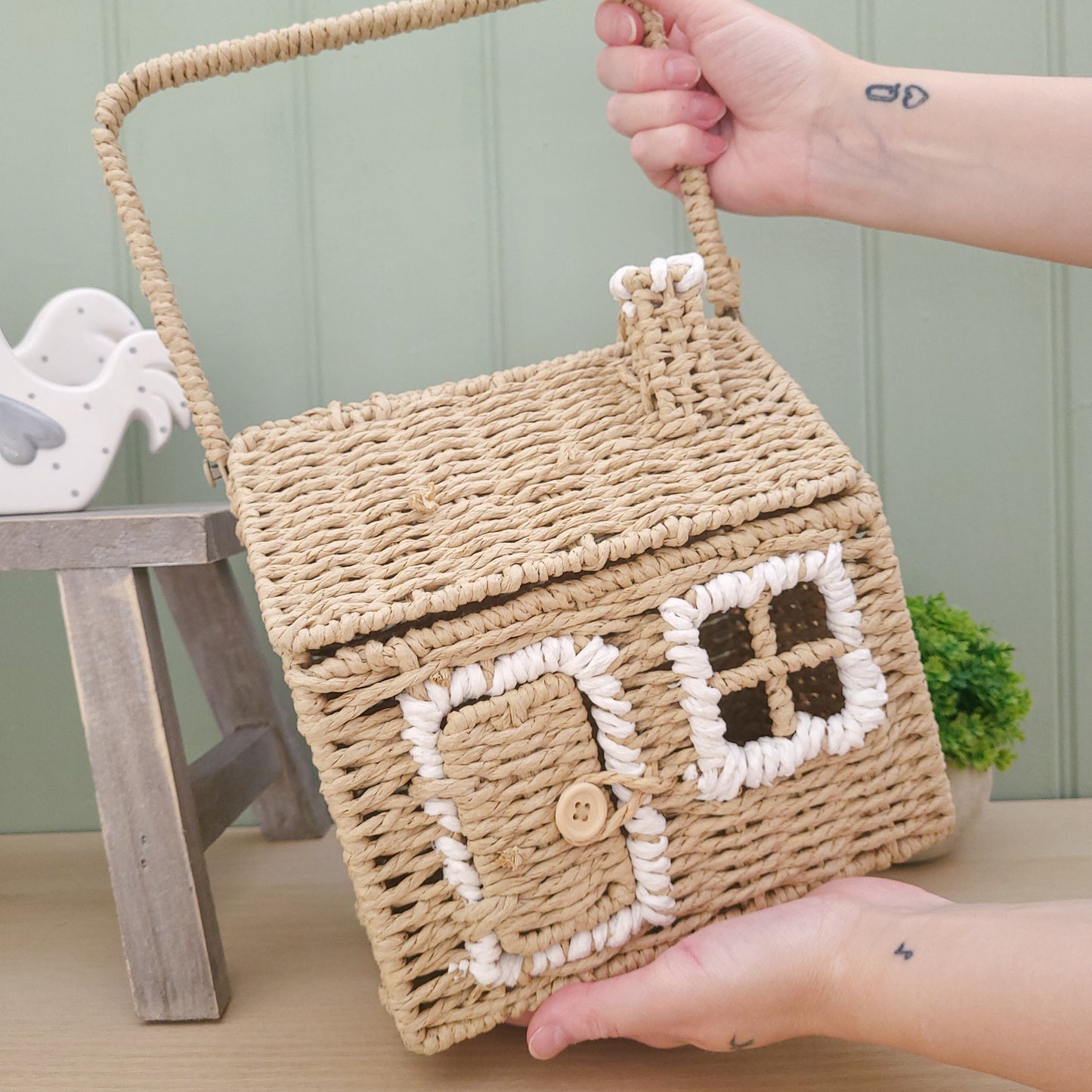 Wicker House Storage Basket