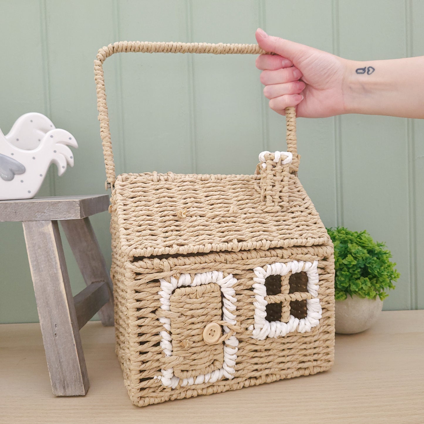 Wicker House Storage Basket