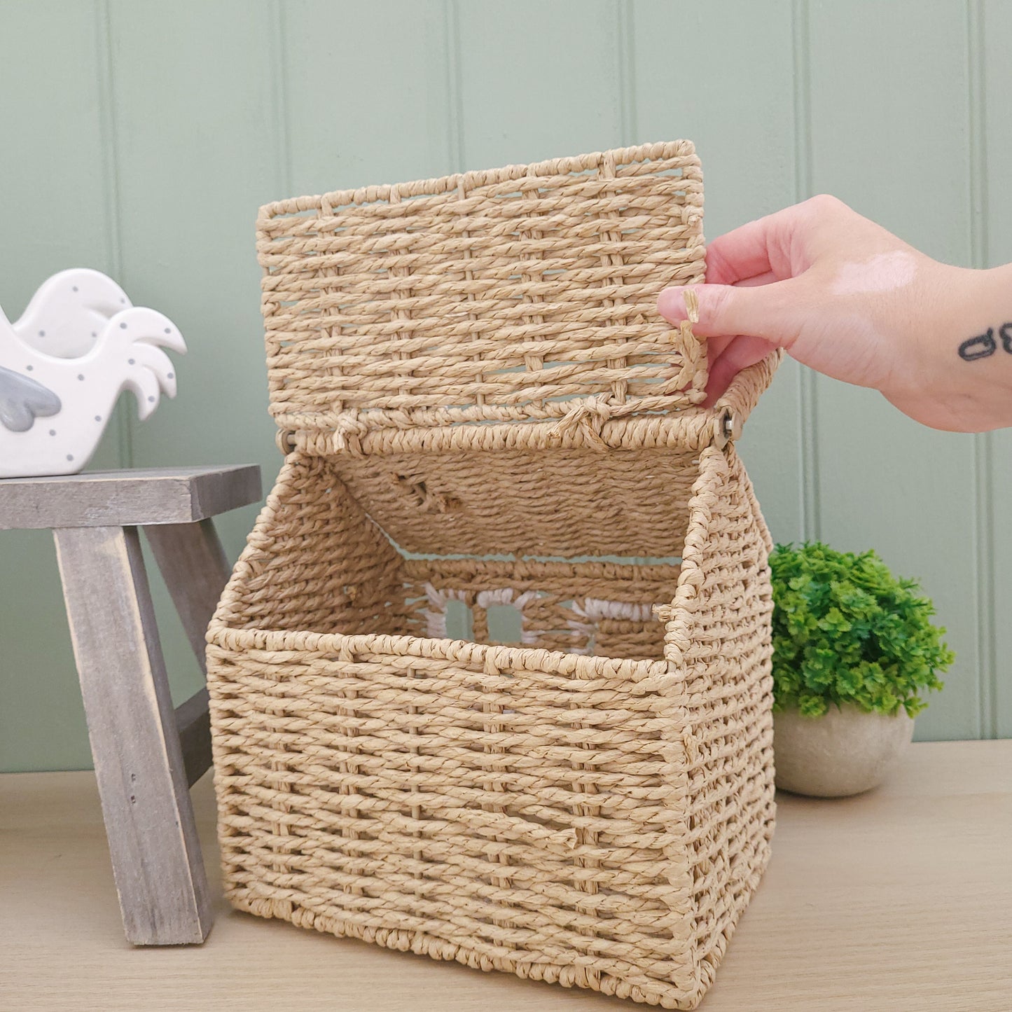 Wicker House Storage Basket