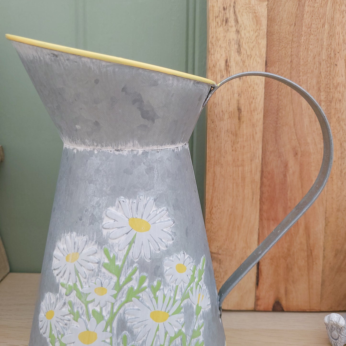 Metal Daisy Jug