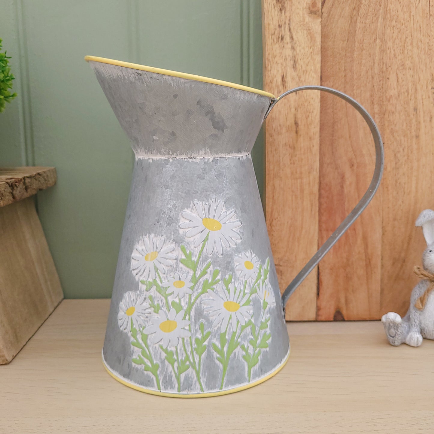 Metal Daisy Jug