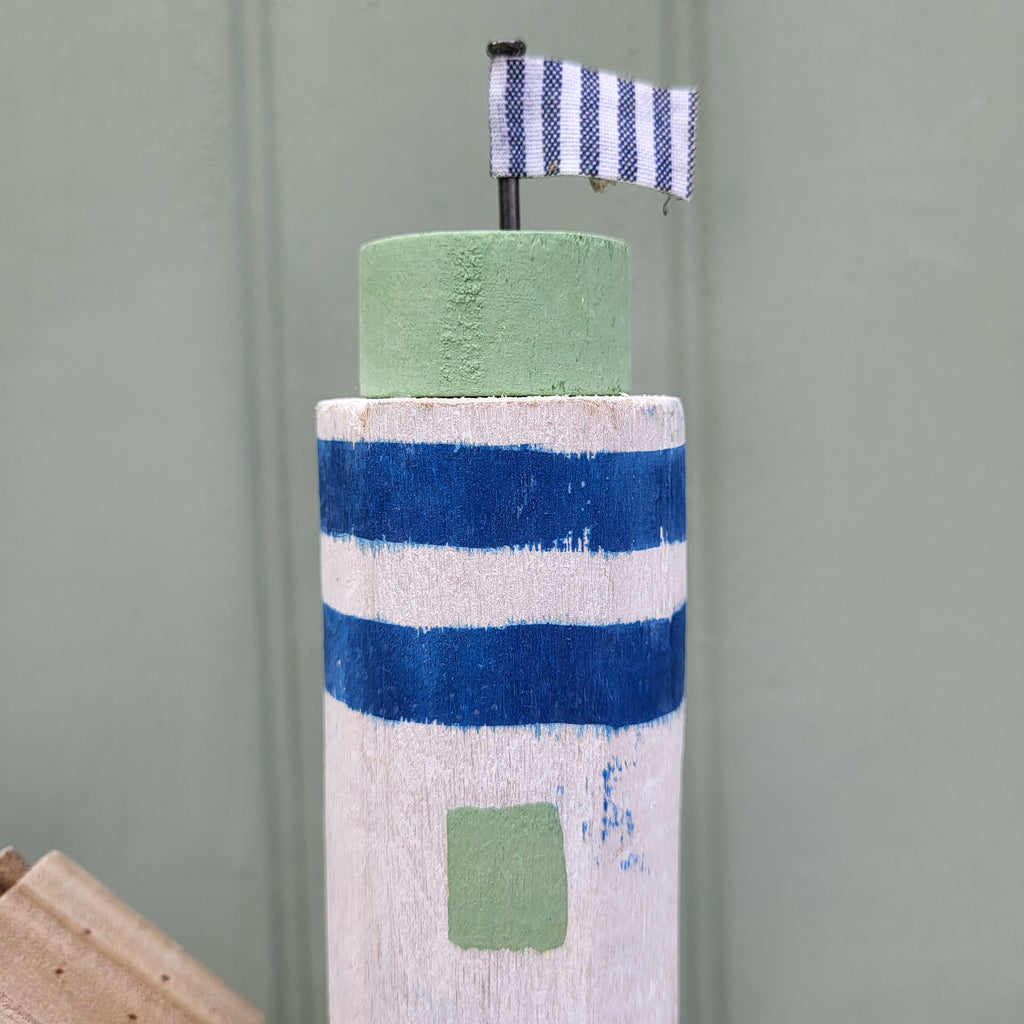 Wooden Coastal Lighthouse Ornament