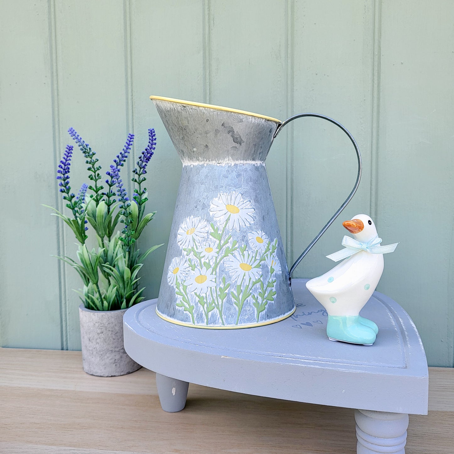 Metal Daisy Jug