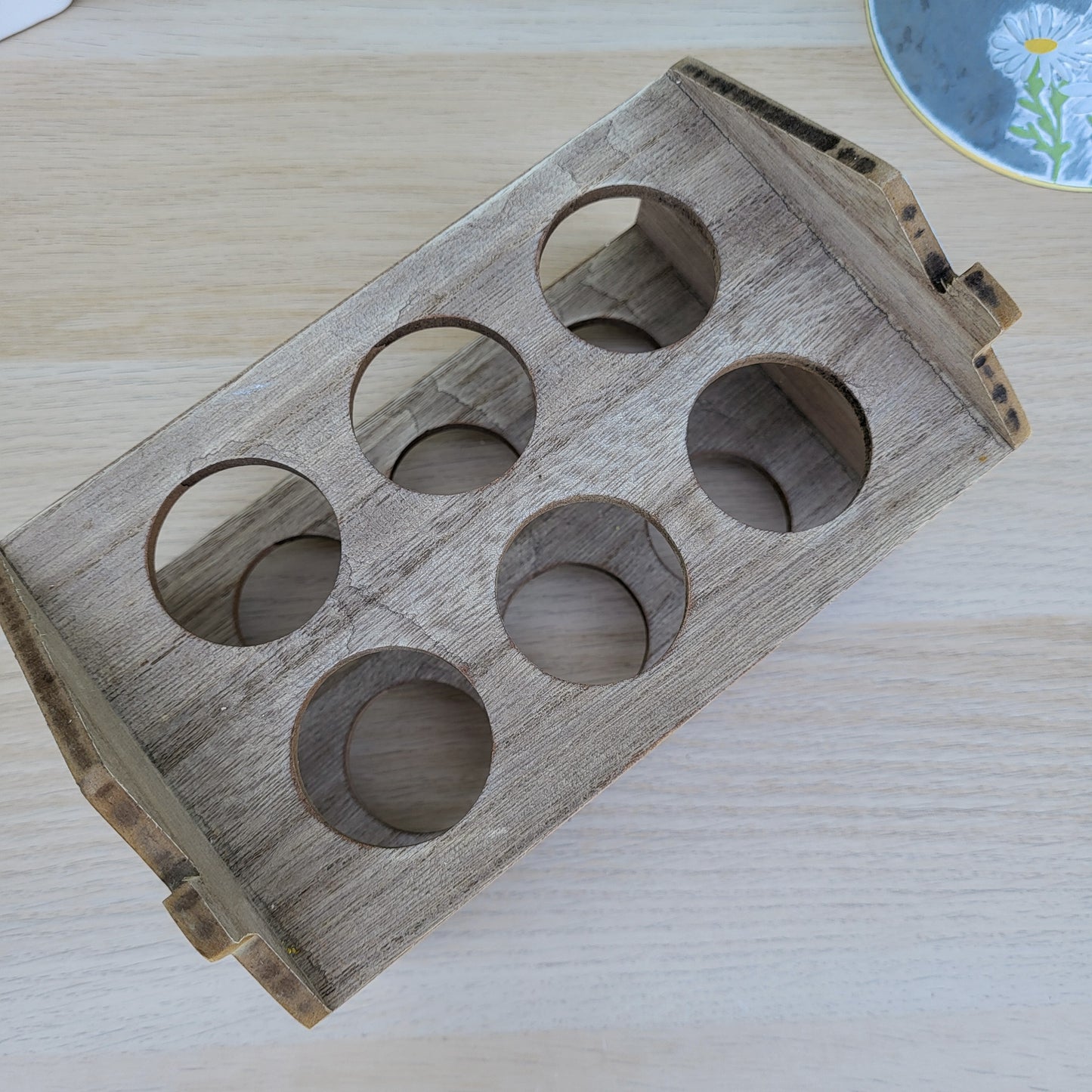 Wooden Cottage Egg Holder