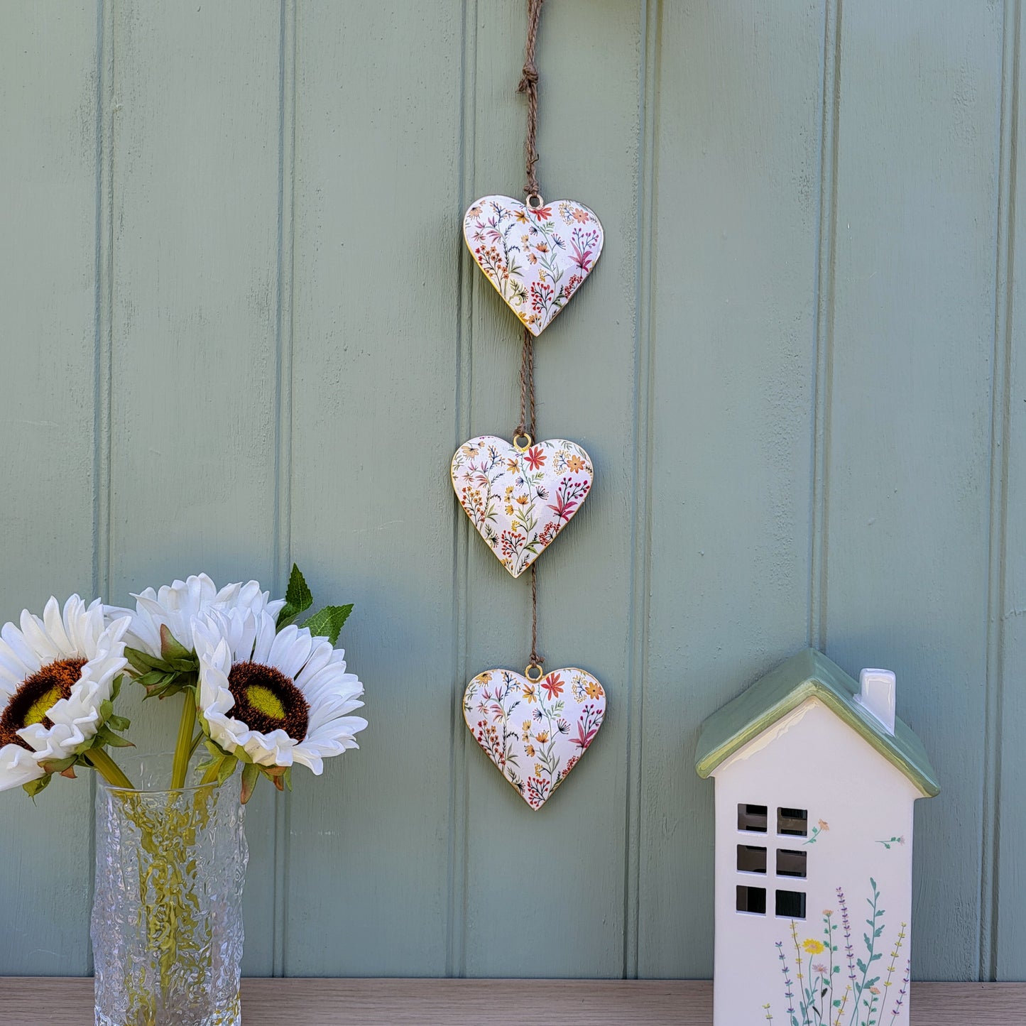 Floral Heart Hanging Decoration