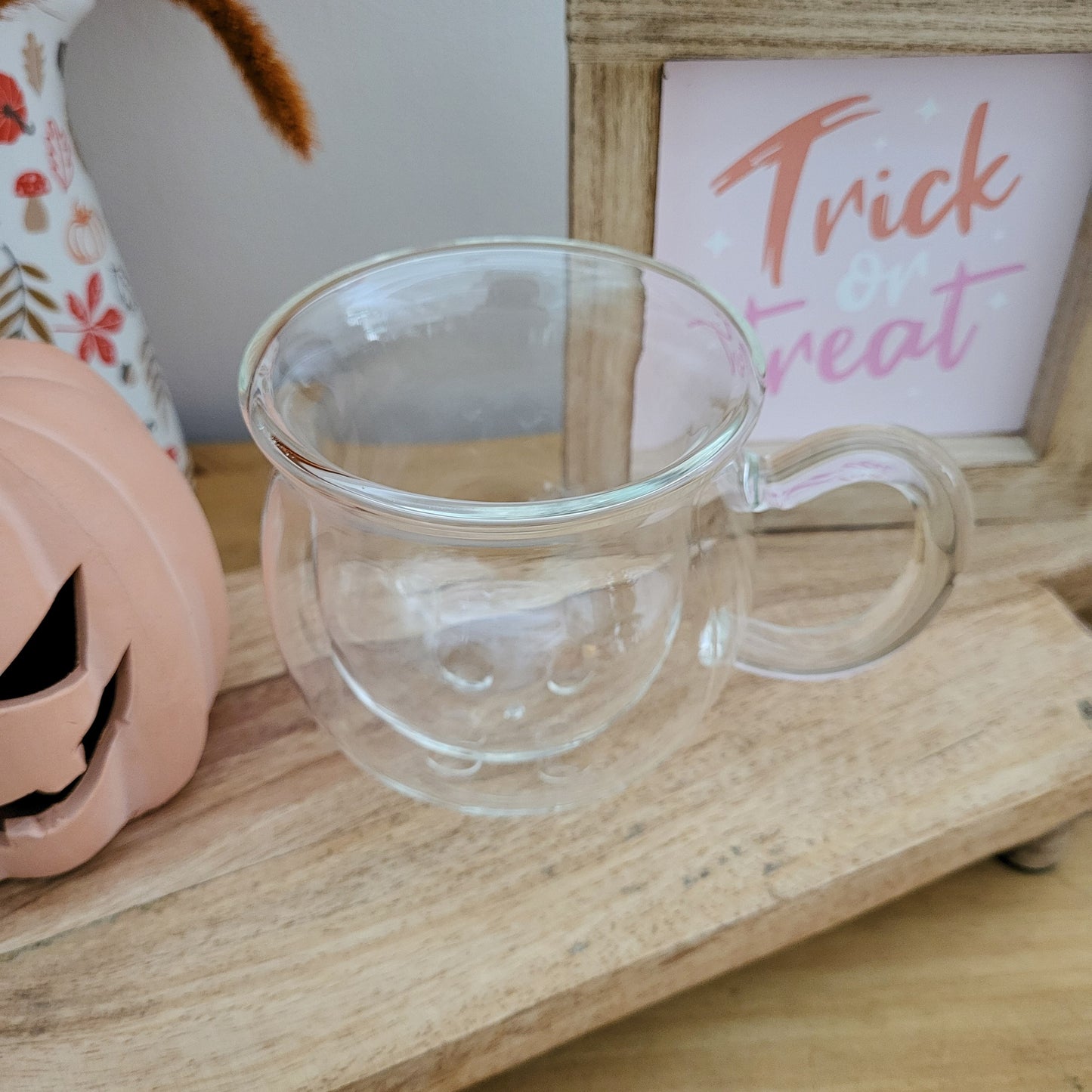 Double Walled Glass Cauldron Mug