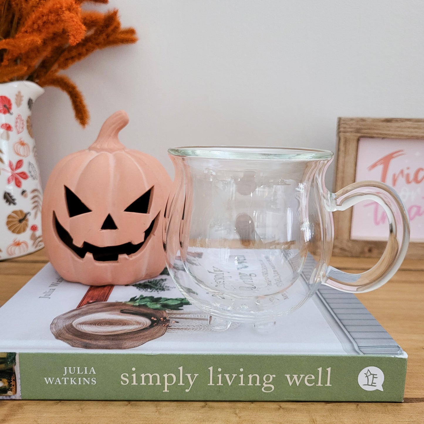 Double Walled Glass Cauldron Mug