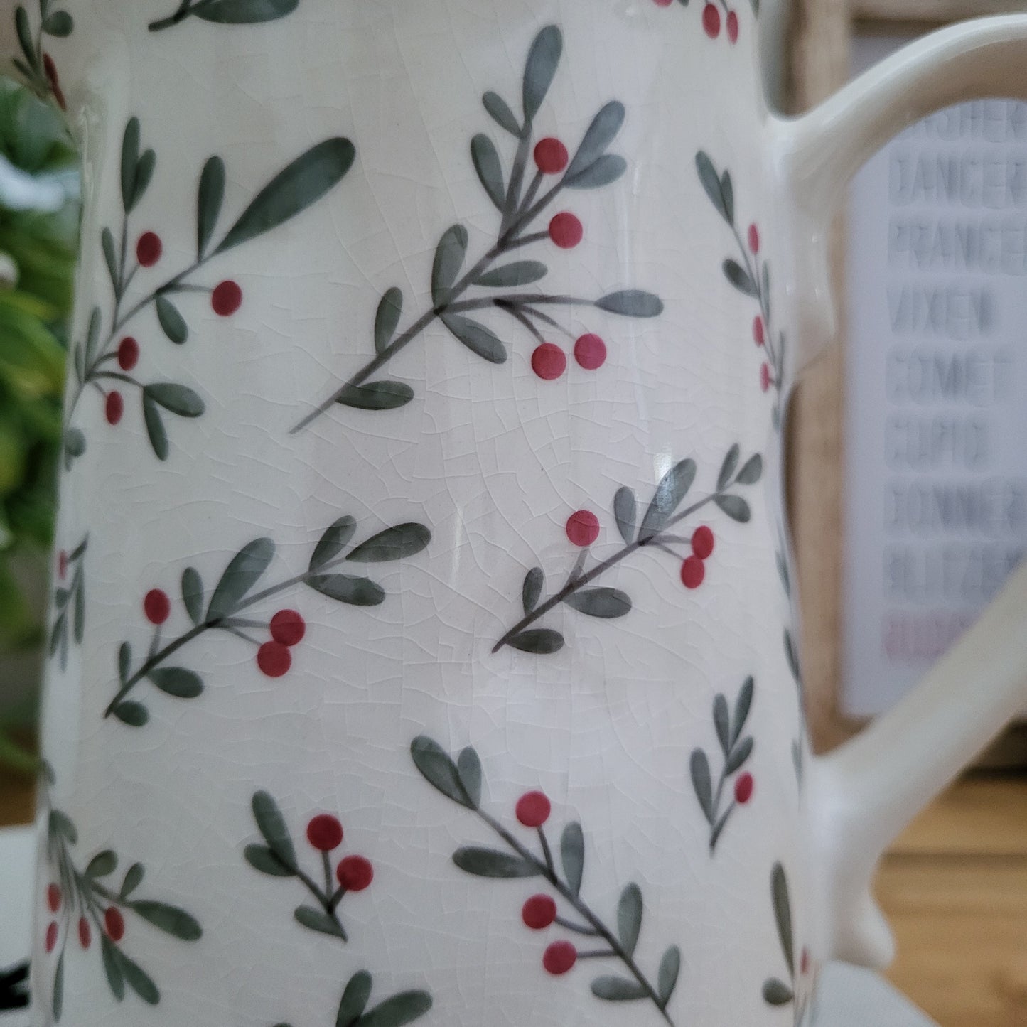 Vintage Berry Branches Jug