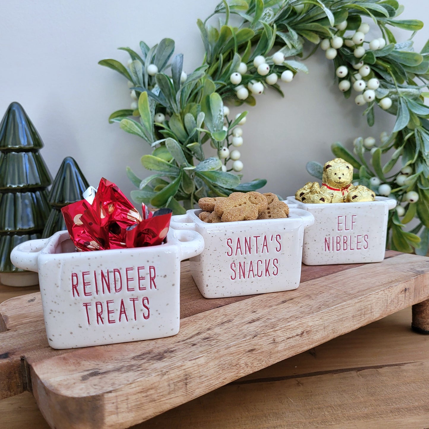 Set Of 3 Christmas Snack Bowls