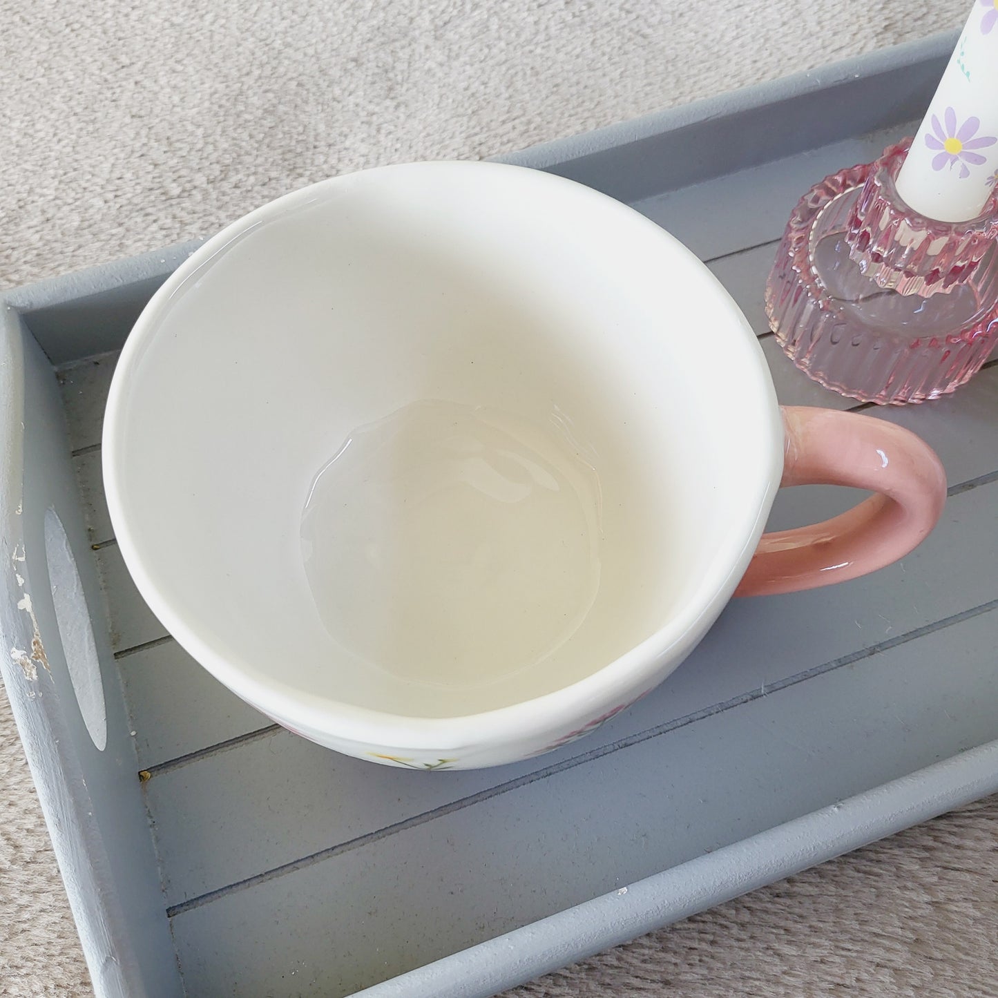 Blooming Lovely Large Floral Ceramic Mug