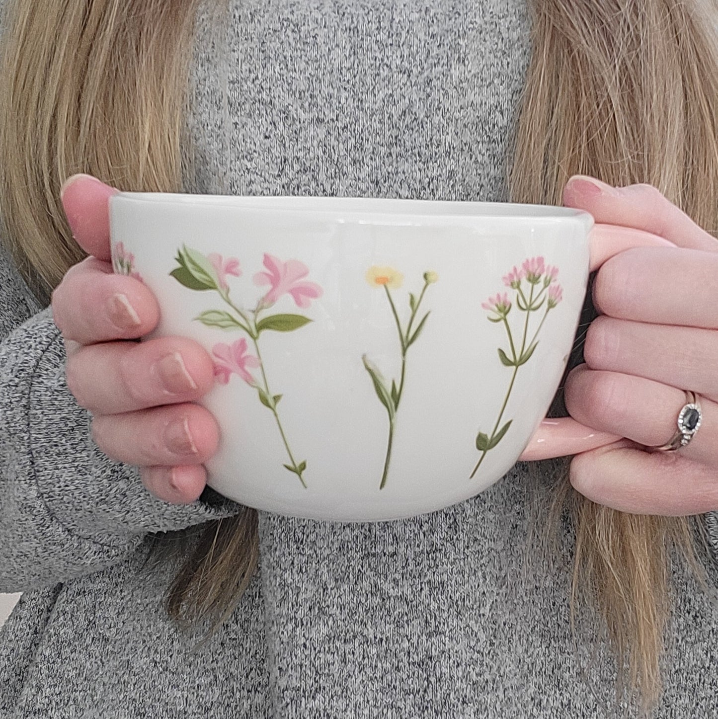 Blooming Lovely Large Floral Ceramic Mug