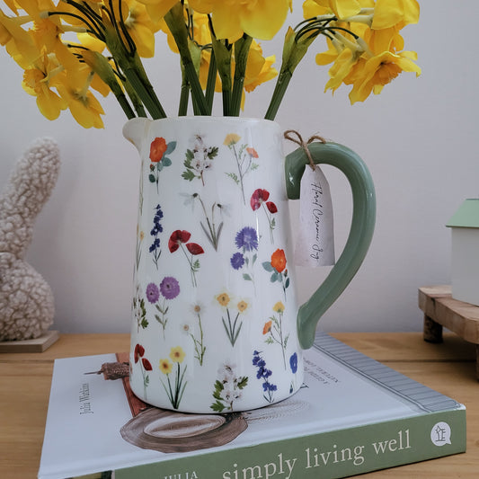 Wildflowers Ceramic Flower Jug