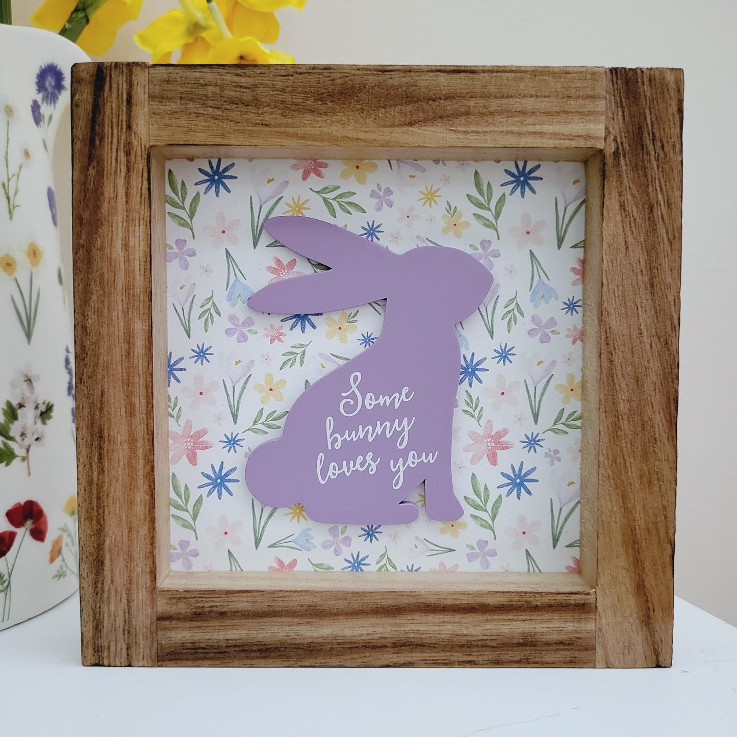 Some Bunny Loves You Wooden Framed Sign