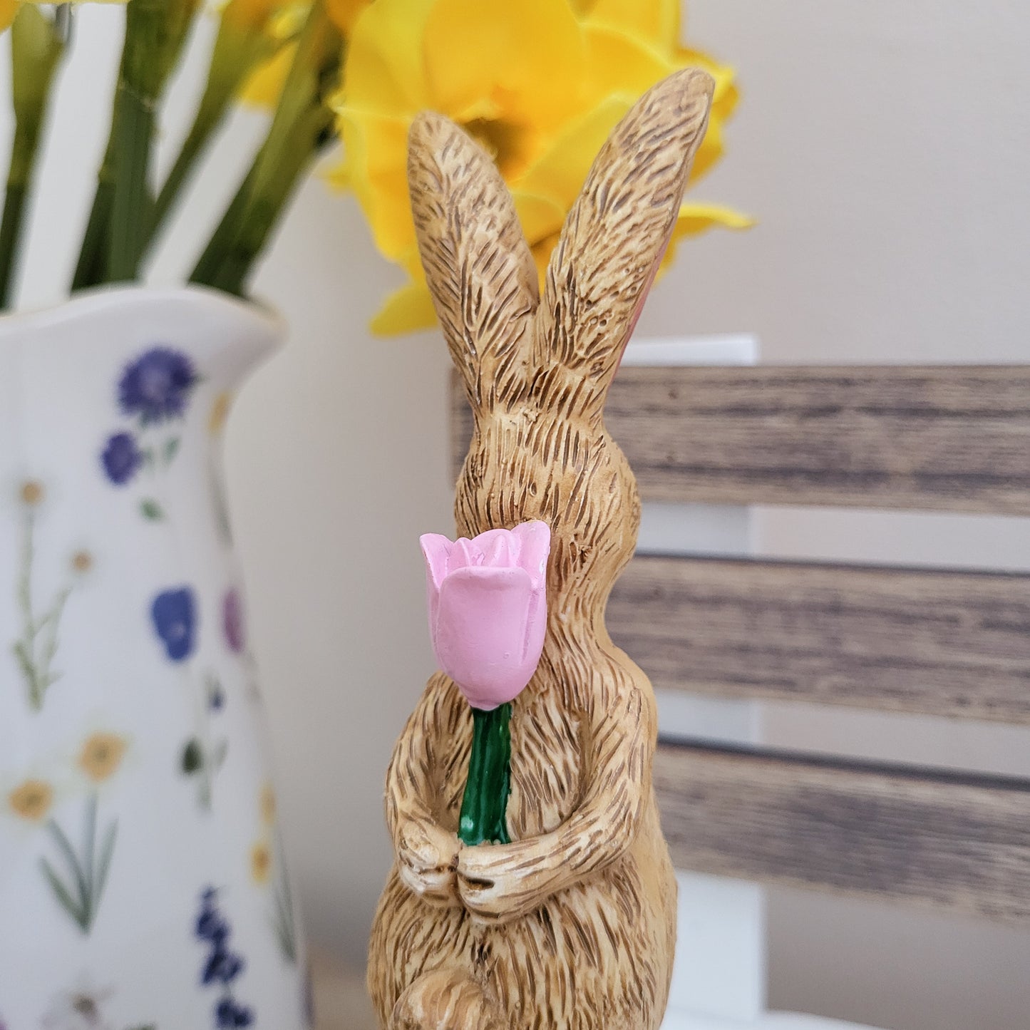 Rabbit With Rose Ornament